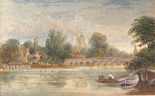 Stunning antique watercolour - antique,
