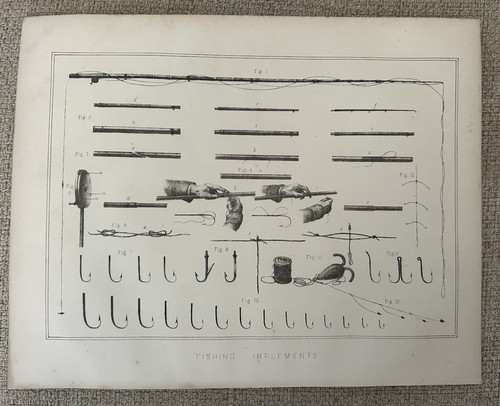 Fishing implements dated - fishing,