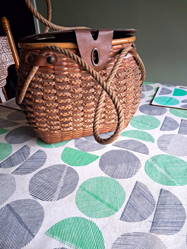 Vintage italian fishing creel - vintage,