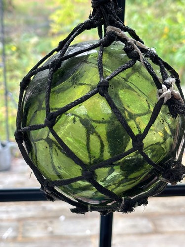 Vintage glass fishing - fishing, net