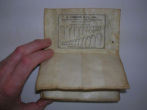 Antique fly fishing hook gauge - fly,