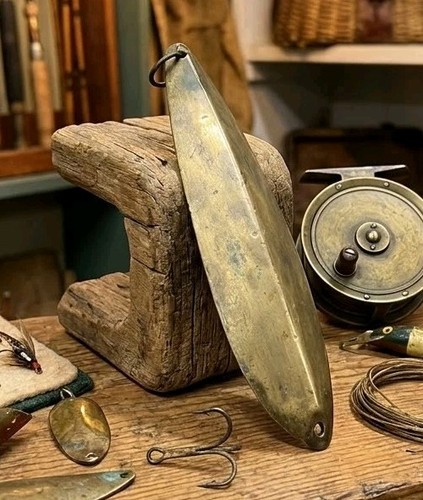 Antique vintage brass - brass, fishing