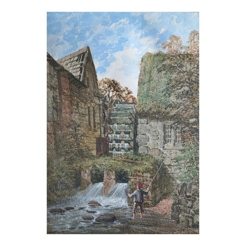Antique gouache painting - antique,