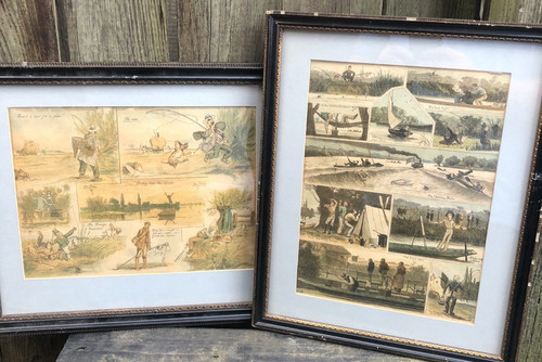 Angling prints antique - angling,