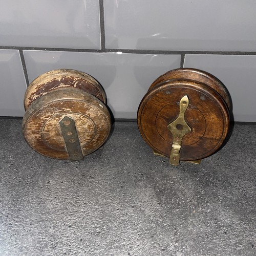 Antique wood and brass fly - antique,