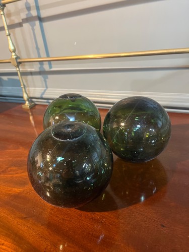 Antique glass fishing - an,
