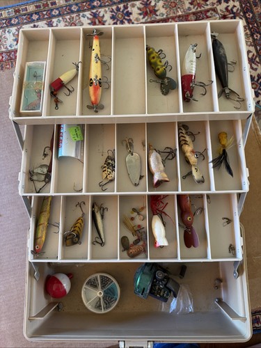 Vtg antique grandpa fishing - vtg,