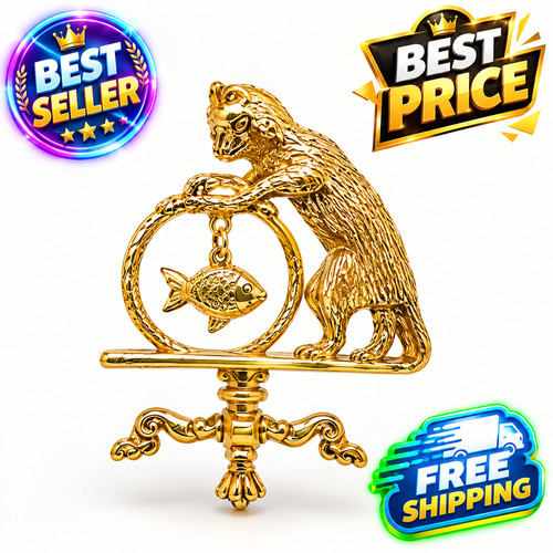 Antique jewelry cat vintage - jewelry,