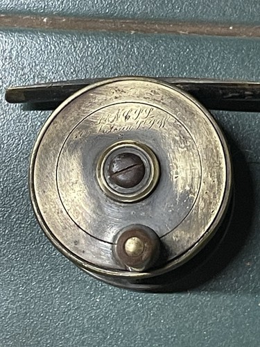 Antique fly fishing reel army - antique,