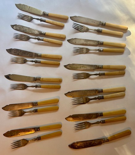 Antique vintage silver fish - silver,