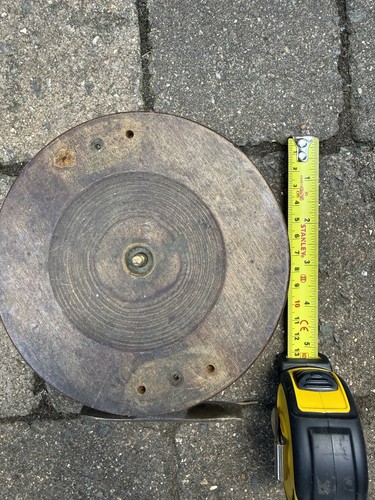 Antique wooden fishing - fishing, reel
